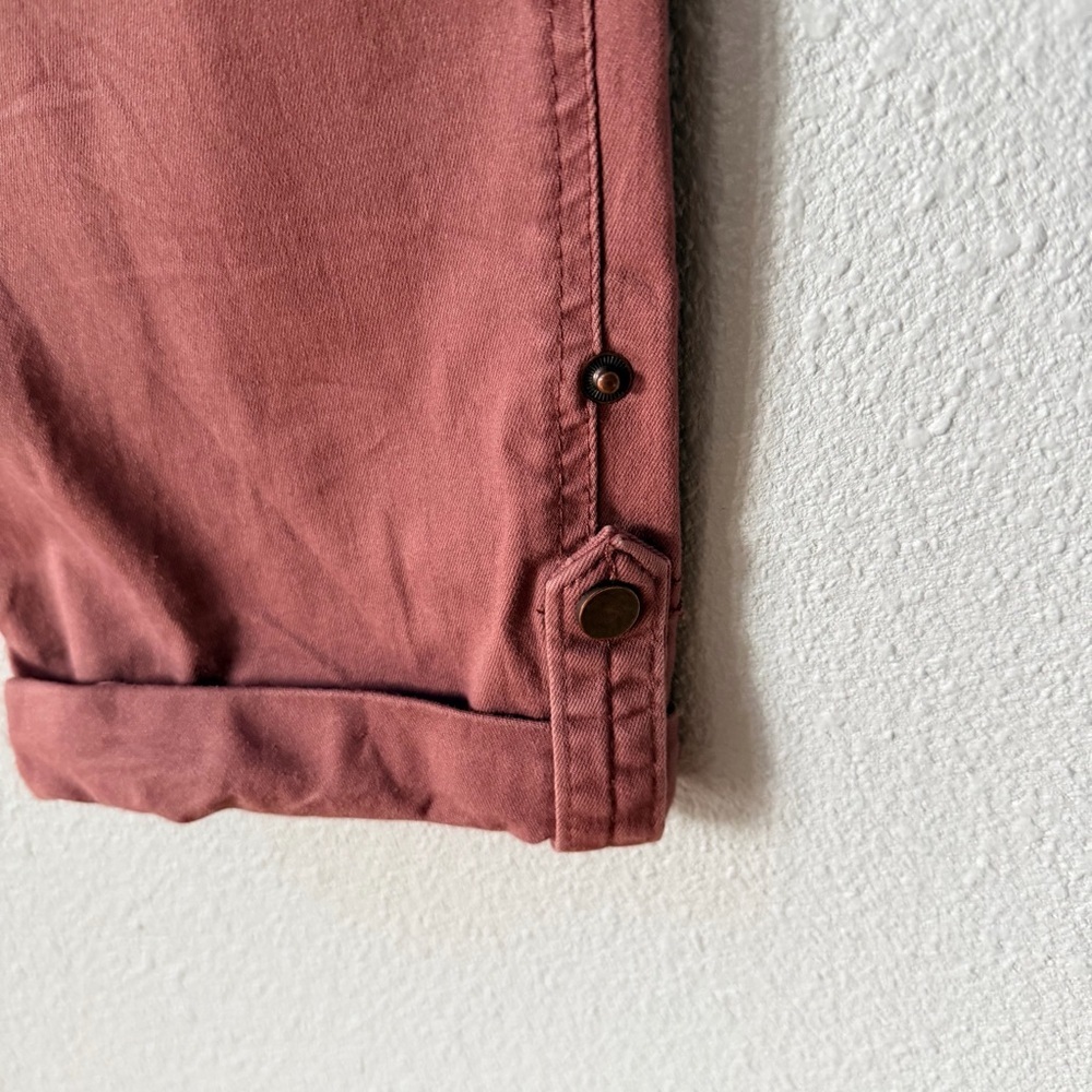 WIT & WISDOM Ab'solution Roll Cuff Stretch Utility Pants In Rum Raisin Sz 12 - Picture 8 of 16